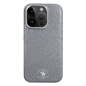 <span class=keywords><strong>Santa</strong></span> <span class=keywords><strong>Barbara</strong></span> Polo e racchetta Club Glitter Bling scintillante materiale PC custodia protettiva antiurto per iPhone 15 - Product Image 2