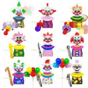 Tp1001 Horror Clown Pennywise Killer Klowns It Film Roman Mini Bakstenen Bouwsteen Figuur Verzamelen Educatief Speelgoed Voor Kinderen
