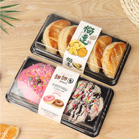Boîte d'emballage rectangulaire en plastique de qualité alimentaire Offre Spéciale, boîtes d'emballage thermoformable pour desserts et pâtisseries