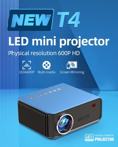<span class=keywords><strong>2022</strong></span> recién llegado Home Theater T4 LCD 1024x600P Full HD Video Proyector Home Cinema Teléfono inteligente Proyector Mini pantalla grande Beamer - Product Image 3