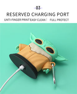 Étui <span class=keywords><strong>AirPods</strong></span> 2 en Silicone souple, jolie <span class=keywords><strong>coque</strong></span> de protection pour écouteurs, design cartoon 3D <span class=keywords><strong>Stitch</strong></span>/Venom/baby Yoda - Product Image 4