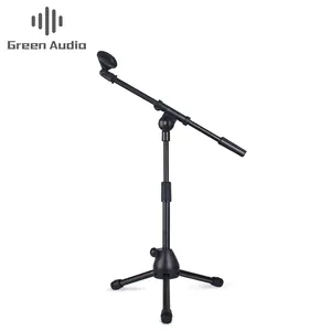 Professional tripod adjustable floor microphone stand for Radio Broadcasting Studio