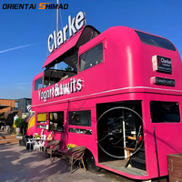 Grande cuisine complète sur deux étages, remorque-chariot mobile, camion-restaurant, bus alimentaire avec sièges