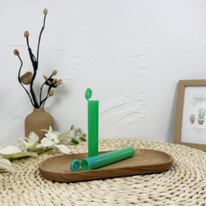 Tubo superior pop de plástico pretransparente a prueba de niños personalizado con tapas de compresión para un buen almacenamiento - Product Image 5