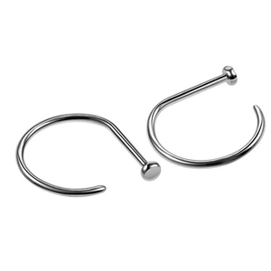 Piercing de <span class=keywords><strong>titanio</strong></span> para la nariz, 20G, 0,8mm, ASTM F136, forma de D, anillo para la nariz, cartílago para la oreja, joyería para el cuerpo - Product Image 2
