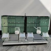 Cage à oiseaux rectangulaire 2026 avec crochet et mangeoire pour petits oiseaux, perroquets, perruches, pinsons – Idéale pour l'extérieur