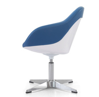 Chaise de salon moderne en cuir, siège pivotant à 360 °, bras réglable en hauteur, base en aluminium, fauteuil simple, nouveau