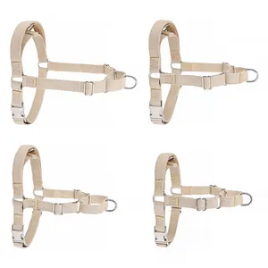 Sangle en chanvre écologique, marche facile, pas de traction, harnais pour chien Martingale, Clip avant, tour de poitrine, aide à l'entraînement de la laisse pour chien