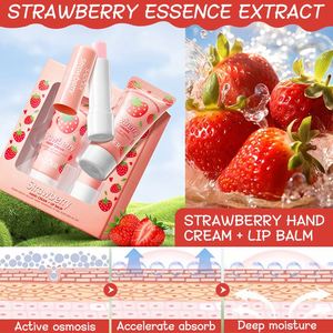 Set SADOER di Balsamo per Labbra e Crema per Mani, Idratante, Nutriente, Riparatore per Labbra e Mani Secche e Screpolate, Lunga Durata, Aromatizzato alla Frutta - Product Image 2