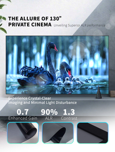 จอโปรเจคเตอร์รุ่นใหม่ล่าสุดปี 2024 ขนาด 100-130 นิ้ว BSP ALR CLR PET Crystal UST รองรับการฉายภาพ 4K 8K สำหรับโฮมเธียเตอร์-BSP-100" - Product Image 3