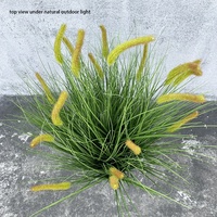 Ornement de mariage en stock expédition rapide queue de chien 120 cm de haut Simulation herbe d'oignon longue queue fausse herbe de pampa en pot