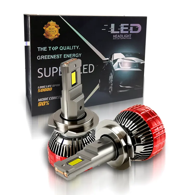 Lâmpadas adaptáveis de alta qualidade para faróis de carro, lâmpadas LED H1 H3 H4 H7 H11 9004 9005 9006 9012, faróis de carro para Golf 6 e M13 D1s