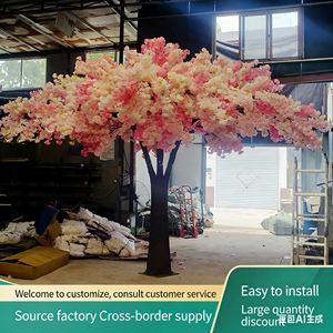 Árboles Artificiales con Flores, Árbol de Flores de Cerezo para Decoración de Bodas, Centro de Mesa con Árbol de Flores de Cerezo - Product Image 1