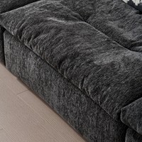 Ensemble de canapés combinés en velours modernes et personnalisables pour salon, rembourrage en mousse, canapé-lit, taille et couleur disponibles