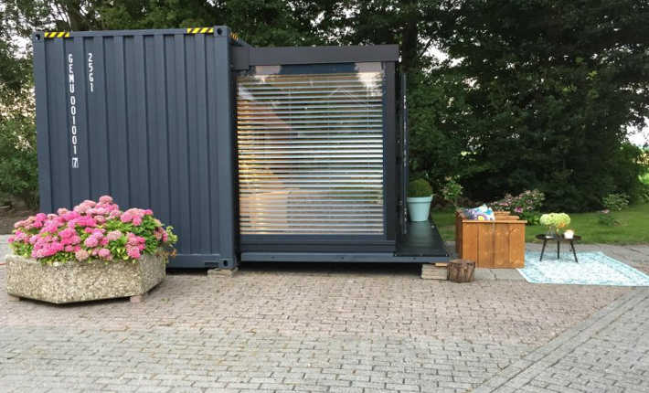 Push Bars Container 20ft Shipping Container Bar Prefabricated House Drawer Type
