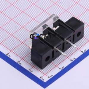 KF48CM-9.5-2P Barrier Terminal Block Through hole Component (THT),P=9.5mm Connector With Cover Plate 9.5mm 1x2P Straight Pin - Product Image 2