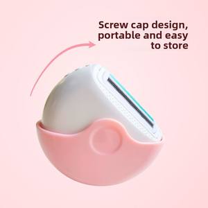 Nouveau <span class=keywords><strong>rasoir</strong></span> rotatif à triple lame en acier inoxydable pour l'épilation des aisselles et du maillot des femmes - Product Image 2