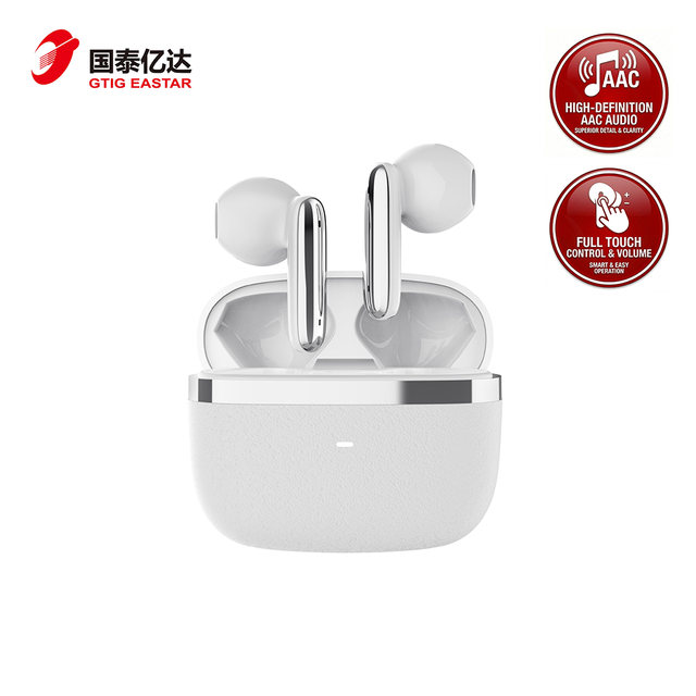 ANC ENC for 5.3 Semi-In-Ear TWS Earbuds Low Latency Gaming Noise Cancelling Headset with Mic JL Chipset LED Indicator