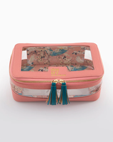 Nouvelle sacoche de rangement de luxe moderne pour Mahjong et Poker, écologique, imperméable, pliable, transparente en PVC, avec fermeture éclair de style américain, pour le divertissement