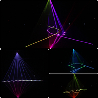 Projecteur d'animation 3D RGB 2W couleur chaude Disco DJ pour lumières de scène DMX lumière Laser Bluetooth pour événements de boîte de nuit