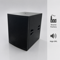 Subwoofer professionnel de 18 pouces, 600W, installation facile, performances stables, pour bars, discothèques, clubs, salles multifonctions