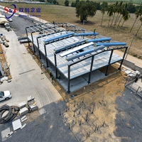 Entrepôt préfabriqué en structure métallique pour la logistique, applications d'atelier et de hangar, haute résistance au vent