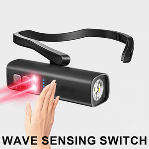 Có thể sạc lại âm thanh không dây đèn pha với ear Clip thiết kế cảm biến chuyển động 5 wát <span class=keywords><strong>LED</strong></span> Trọng lượng nhẹ đầu ánh sáng cho sửa chữa ngoài trời - Product Image 2