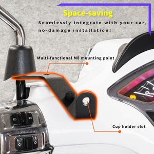 Porte-gobelet en acier inoxydable pour moto Xilla, support de guidon pour Vespa Sprint Primavera, vente en gros - Product Image 5