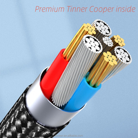 270 °   Kabel USB C Magnetik Dapat Diputar 3A Pengisian Cepat 7Pin Kabel Transfer Data untuk Ponsel Laptop Mobil Kantor