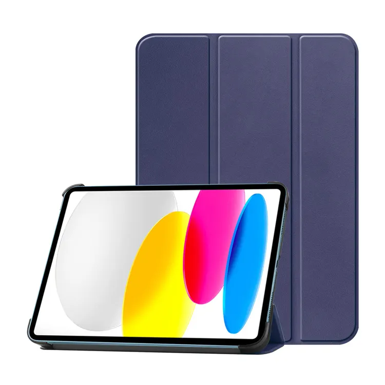 Trifold Folio Folding Stand Magnetische Slanke Lederen Smart Flip Cover Case Voor Ipad 10 2022 10.9 Inch/Ipad Air 5/ Pro 11 2022