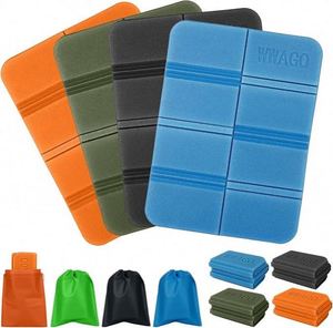 Lot de 4 coussins de camping portables 15x11 pouces - Coussin en mousse EVA imperméable pour les sports de plein air et les voyages - Product Image 1