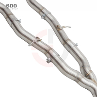 Tuyaux d'échappement arrière SD SUS304 pour BMW M5 F90 V8 4.4T 2018-2023, système d'échappement à soupape électronique haute performance avec silencieux