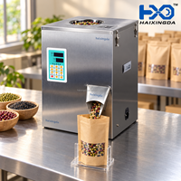 Machine de remplissage de poudre compacte de table 200g avec vis doseuse, affichage numérique en acier inoxydable, pour le conditionnement de petites quantités d'assaisonnements et de café