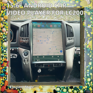 Lecteur vidéo de voiture 15,6 pouces, écran partagé, autoradio stéréo Tesla, Android 13 pour Land Cruiser 200 LC200 <span class=keywords><strong>2012</strong></span> 2008, écran IPS - Product Image 2