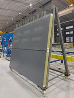 Panneaux sandwich en polyuréthane PU/PIR de 50 mm/75 mm/100 mm/150 mm/200 mm pour l'isolation des murs extérieurs et des toitures, résistants au feu et à l'eau, fournis par l'usine