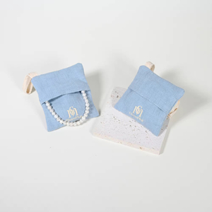 GLAMPKG Wholesale Custom logo Blue Drawer Paper Jewelry <b>Box</b> Packaging <b>Box</b> Cotton Linen Bag Sliding Drawer Jewelry <b>Earring</b> <b>Box</b> - Product Image 1