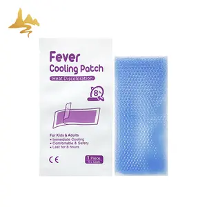 Almohadillas de Gel de enfriamiento de yeso frío, película de hidrogel, parche para aliviar la fiebre para bebé