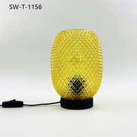 Lampe de table en cristal moderne, style nordique, pour salon, chambre à coucher, hôtel, lampe de chevet, lampe de bureau de luxe