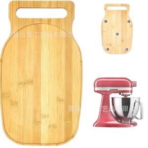 Wooden blender <b>sliding</b> mat, kitchen countertop <b>small</b> appliance moving mat, wooden coffee machine blender <b>sliding</b> tray - Product Image 5