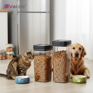 Vacare Plastic <b>Vacuum</b> <b>Sealed</b> Pet Food <b>Container</b> with Date Tracker Keep Dog Cat Food Fresh Longer Moisture-Proof - Product Image 5