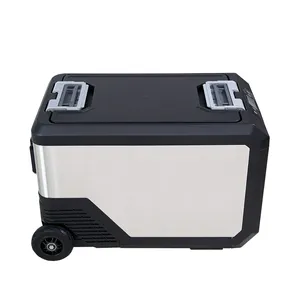 Casa e carro 12v mini geladeira com freezer 40l carro refrigerador caixa 12v compressor mini geladeira portátil