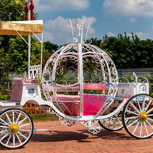 Hermoso Carruaje de Calabaza de Cenicienta <span class=keywords><strong>para</strong></span> Bodas y Decoración Navideña al Aire Libre - Product Image 4