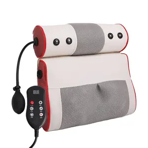 2 In 1 Multifunctional Heating Kneading Cervical Spine Car Electric Shiatsu Neck Back Massage Pillow