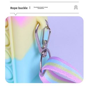 Nouveau sac bandoulière unisexe anti-stress à bulles, motif dégradé en silicone, inspiré des pionniers de l'éradication des souris, avec porte-monnaie intégré, prêt à l'emploi - Product Image 3