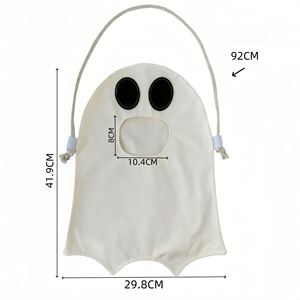 Personalized Ghost Canvas Trick-Or-<b>Treat</b> Adorable Candy Ghostly <b>Treat</b> <b>Bag</b> for Kids Halloween Gift - Product Image 4