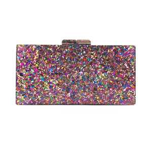<strong>Solid</strong> <strong>Black</strong> Patchwork Glitter Evil Eye Acrylic PVC Plastic Box Clutches Summer Beach Travel Evening Handbags Women Acrylic <strong>Bags</strong> - Product Image 3