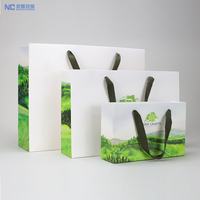 Sacs en papier gaufré sérigraphie avec emballage personnalisé Sac en papier cadeau pour l'épicerie en tissu pour chaussures