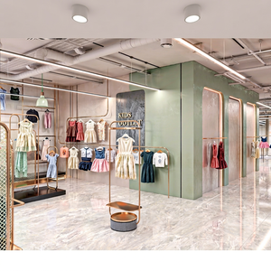 Présentoir en tissu personnalisé à la mode pour commerce de détail Étagère de magasin Mobilier de boutique design d'intérieur pour magasin de vêtements - Product Image 1