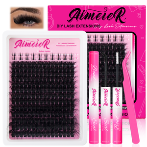 200D Cluster-Wimpern Full Frame <span class=keywords><strong>Xtreme</strong></span> Ultra Volume 25mm mit Unterwimpern D-Curl Flauschige Weiche Volumen-Wimpernbüschel - Product Image 1