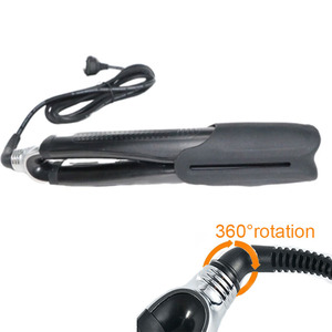 Tóc Salon thiết bị điện áp kép nhãn hiệu riêng tóc ép tóc đen OEM phẳng sắt với LCD hiển thị - Product Image 1